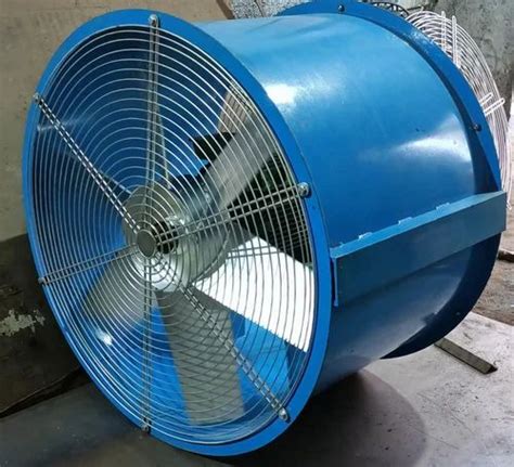 Electric Mild Steel Vane Axial Flow Fan Impeller Size 600mm Dai 24