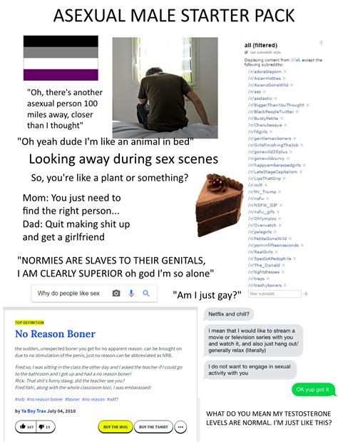 Asexual Male Starter Pack R Starterpacks