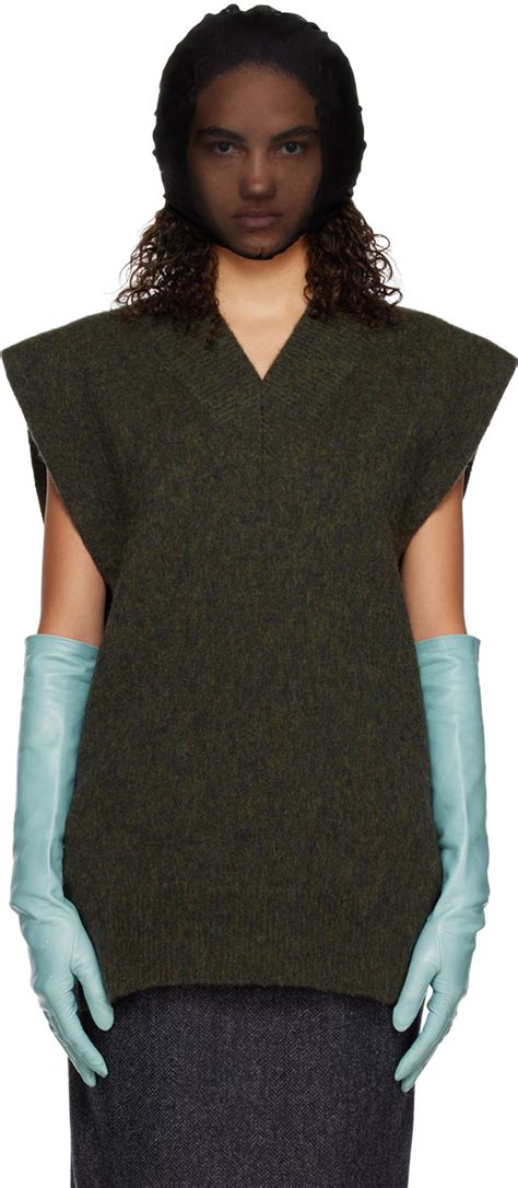 Khaki Tabard Vest By Maison Margiela On Sale