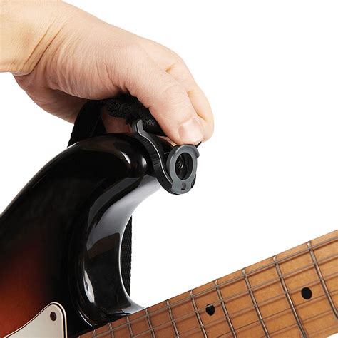 D Addario Auto Lock Strap Black Gitarrengurt