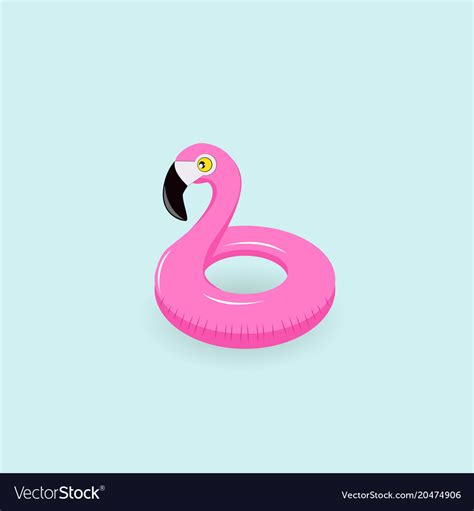 Flamingo Inflatable Pool Float Royalty Free Vector Image