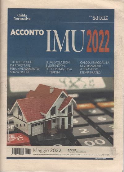 Guida Normativa Acconto IMU 2022 N 1 Maggio 2022 Mensile