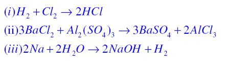 Write the balanced equation for the following chemical reactions. (i ...