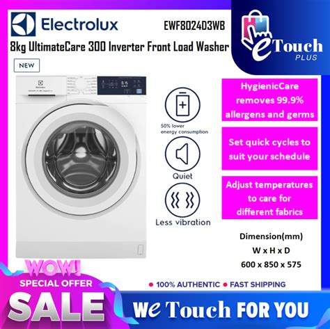 Electrolux 80kg Ultimatecare™ 500 Ewf8024p5wb Ultimatecare™ 300 Ewf8024d3wb Front