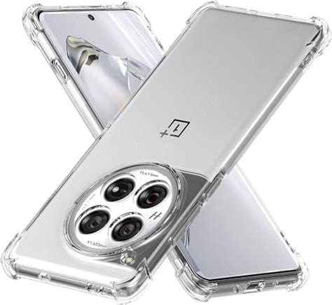 USTIYA Case For OnePlus 12 Clear TPU Four Corners Military Grade