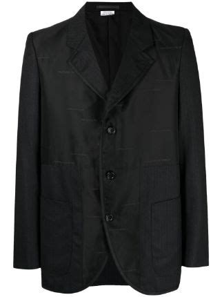 Comme Des Gar Ons Homme Deux Panelled Single Breasted Blazer Farfetch