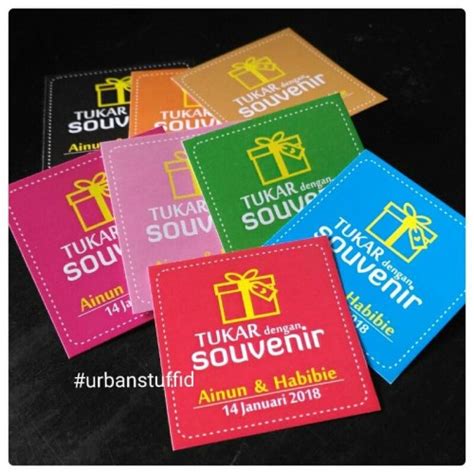 Jual Tkg Kupon Souvenir Kartu Voucher Tukar Souvenir Wedding Gift