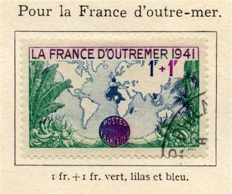 Photo Contractuelle Timbre France Oblitere N Carte De L Empire Eur