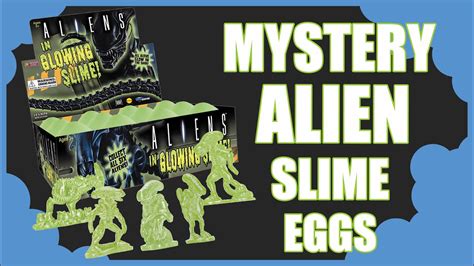 ﾟ Alien Slime Egg Blind Box Mystery Alien Xenomorph Figures In Glowing