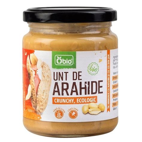 Crema Eco De Arahide Crunchy 250g Obio Farmacia Tei Online