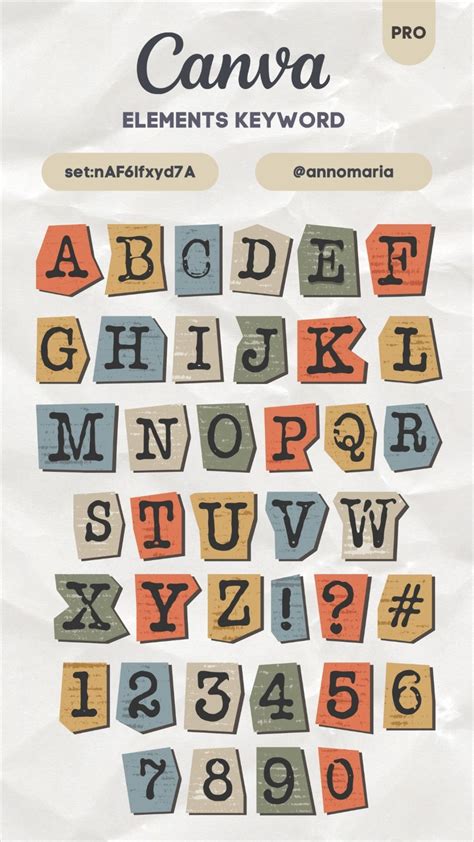 Canva Elements Keyword Cut Out Collage Letters Keyword