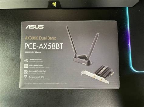 ASUS PCE AX58BT AX3000 Dual Band PCI E WiFi 6 802 11ax Bluetooth 5 0