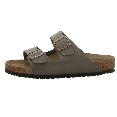 Birkenstock Herren Pantolette Arizona Bs In Grau Sale Schuhfachmann