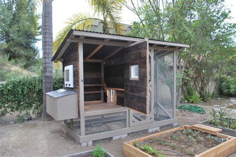 Reclaimed Wood Chicken Coop Traditional Garden Salt Lake City