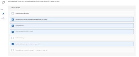 Solved Select the activities of fungi which are considered | Chegg.com 