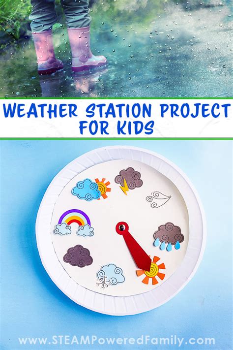 Kids Weather Station Activity - Preschool Paper Plate Craft Project