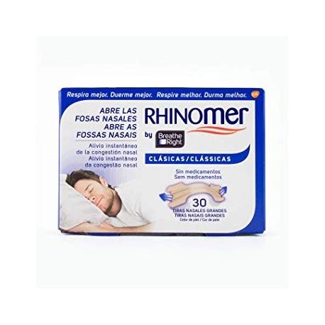 Rhinomer Breathe Right Tiras Nasales Cl Sicas Grandes Unidades