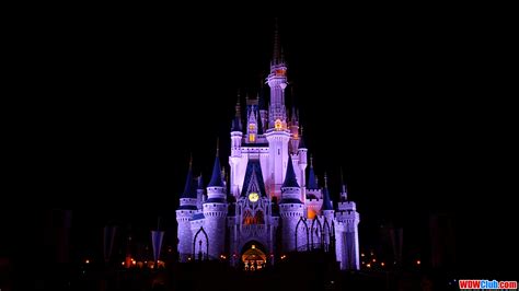 Disney Castle At Night Wallpaper