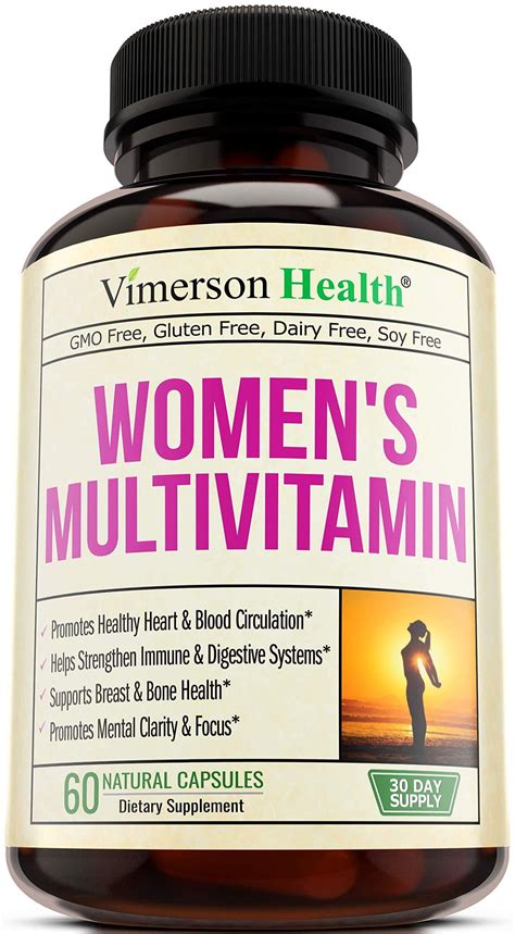 Women's Daily Multivitamin Multimineral Supplement. Vitamins and Minerals. Chromium, Magnesium ...