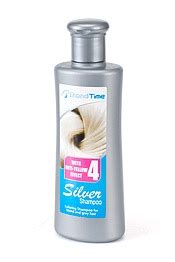 Окрашивающий шампунь Blonde time Silver shampoo для осветленных и седых ...