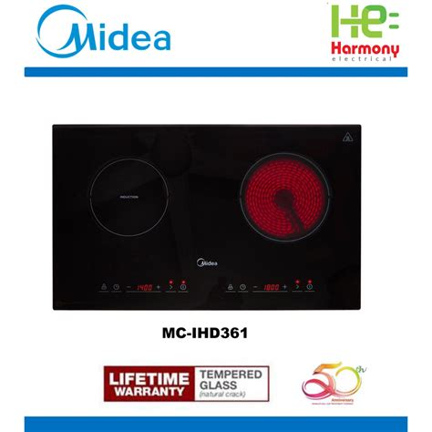 Midea MC IHD361 Built In Induction Ceramic Hob 1800W Shopee