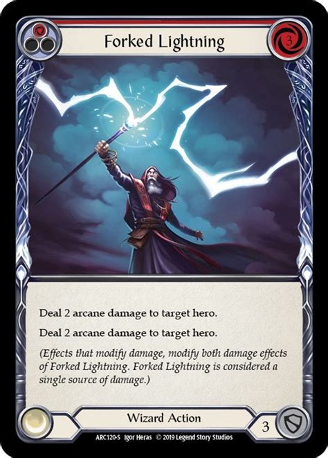 Forked Lightning Arcane Rising Flesh And Blood TCG