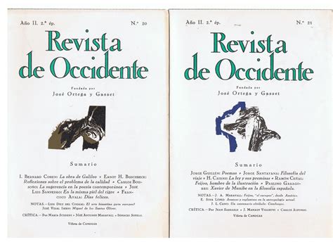 Revista De Occidente A O Ii Poca N Meros Marzo