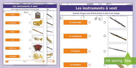 Les Instruments Vent Professor Feito Twinkl