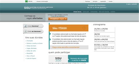 Mec Divulgou O Calend Rio Da Edi O Do Sisu Prouni E Do Fies De