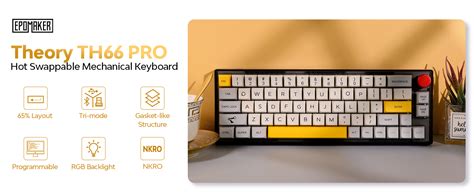 Epomaker Th Pro Hot Swappable Rgb Ghz Bluetooth Wired Mechanical Gaming Keyboard