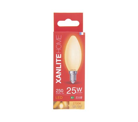 Ampoule Led Flamme E Opaque Blanc Chaud Ampoule But