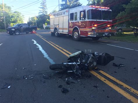 Man Airlifted To Hospital After Motorcycle Crash Route 96 Shut Down In