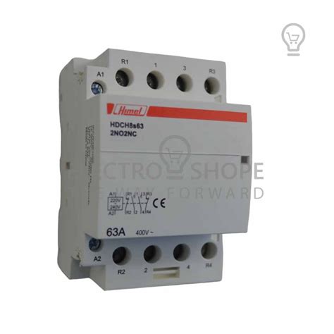 Buy HIMEL MODULAR CONTACTOR 4P 63A 230V AC 50 60 Hz 2NO 2NC