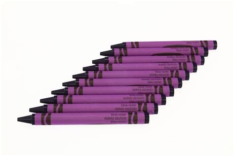 Blue Violet Crayola Crayons 10 Pack - Etsy