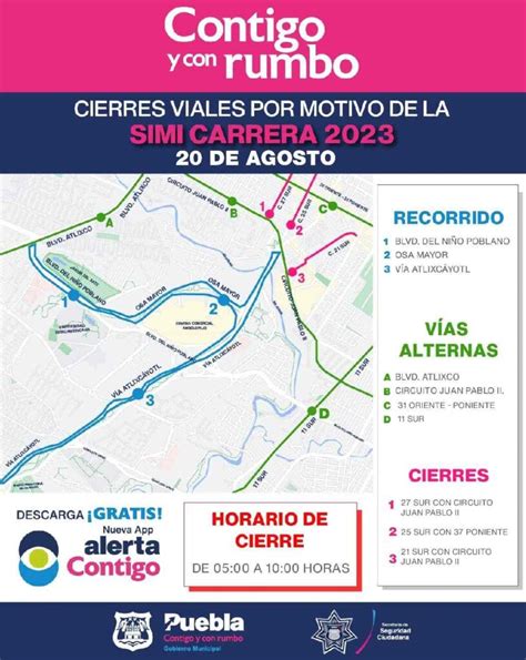 Cierres Viales En Puebla Por Carreras Este Domingo