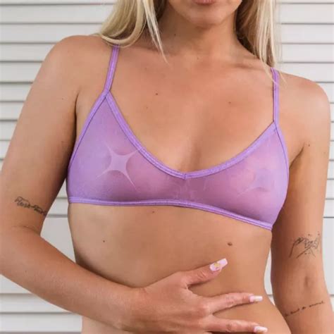 Rare Wicked Weasel Archive Sale Naked Desire Soft Purple Crop