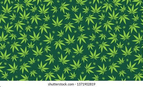 Marijuana Leaf Background Stock Vector (Royalty Free) 1371902819 ...