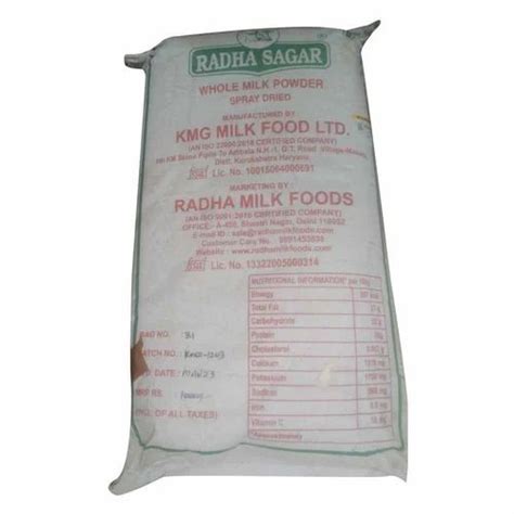 Spray Dried Kg Radha Sagar Whole Milk Powder G Bag At Rs Kg