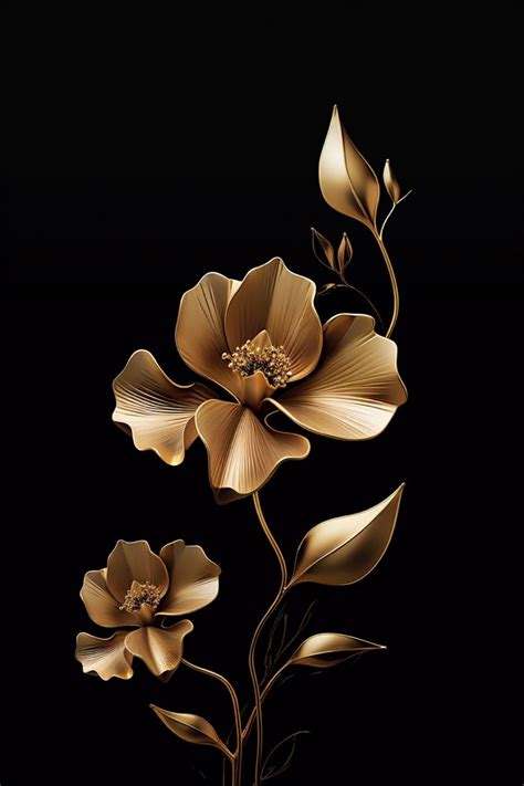 Golden Flower Painting