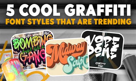 5 Cool And Trending Graffiti Font Styles Font Bundles Blog