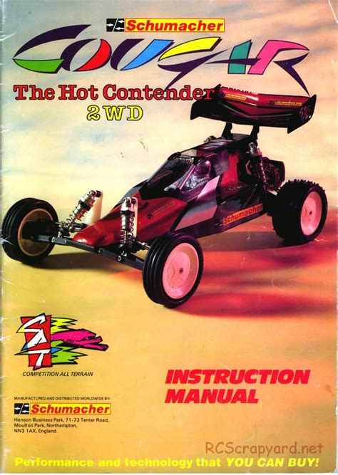 Schumacher Cougar Manual - U415T • RCScrapyard - Radio Controlled Model ...