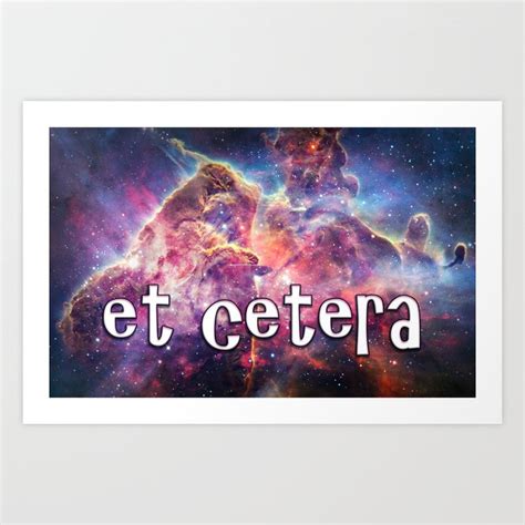 ETC - Et cetera Art Print by Soul of the Moon | Society6