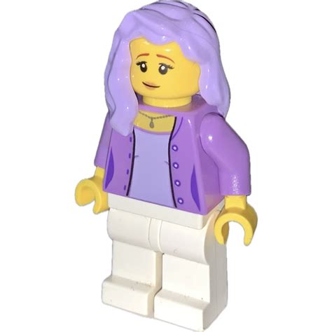 Lego Woman With Medium Lavender Jacket Minifigure Brick Owl Lego