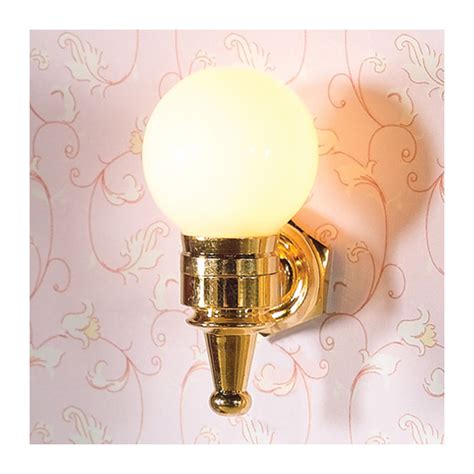 Dolls House 7049 Wandlampe Kugel messing 12 Volt 1 12 für Puppenhaus