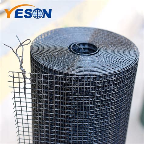 Black PVC Coated Welded Wire Mesh PVC Coated Mesh Panel Black Hog Wire ...