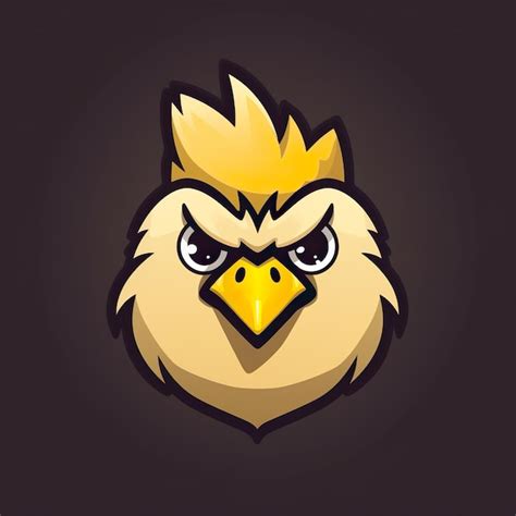 Hand Drawn Baby Chick Mascot Logo Premium Ai Generated Image