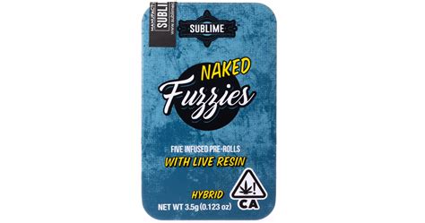 Fuzzies Super Glue Naked Live Resin Infused Mini Pre Roll Pack Ct