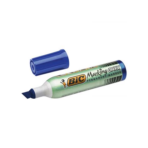 Bic Onyx Marqueur Permanent Pointe Biseau Encre Noire Ind L Bile