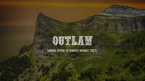 Outlaw Font : Download Free for Desktop & Webfont