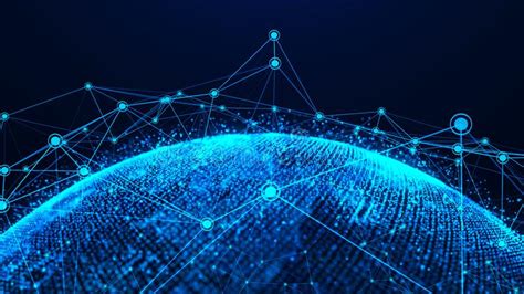 Concepto De La Red Global Punto Del Mapa Del Mundo Tierra Del Planeta